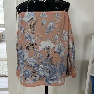 Medium floral off shoulder top